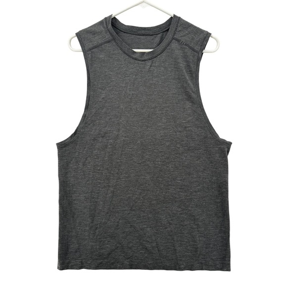 Lululemon Tank Top Mens Medium Gray Seamless Muscle Sleeveless Athletic Gym - Picture 1 of 6